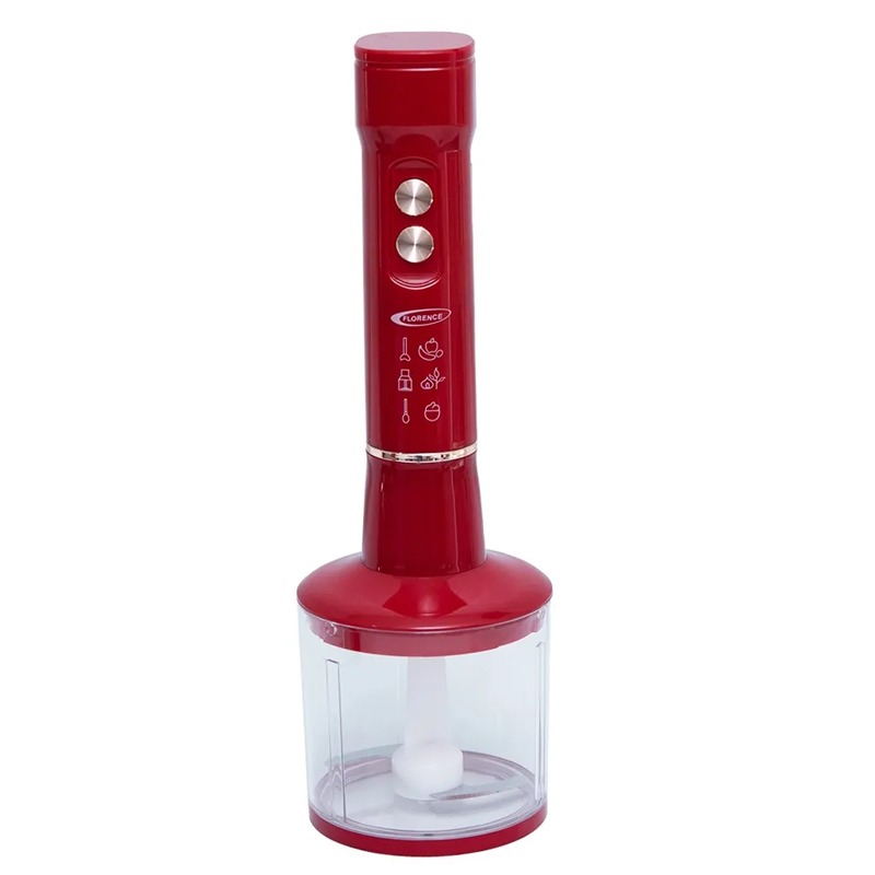 Mixeur Plongeant 4EN1 FLORENCE HK-452 400W - Rouge - Image 3
