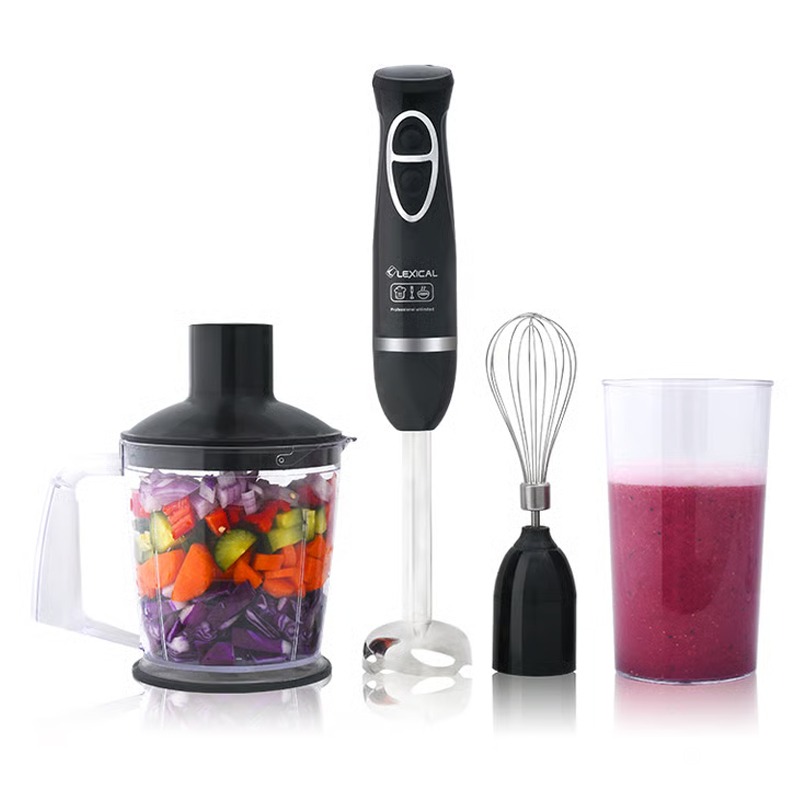 Mixeur Plongeant 4EN1 LEXICAL LHB-1604 600W - Noir