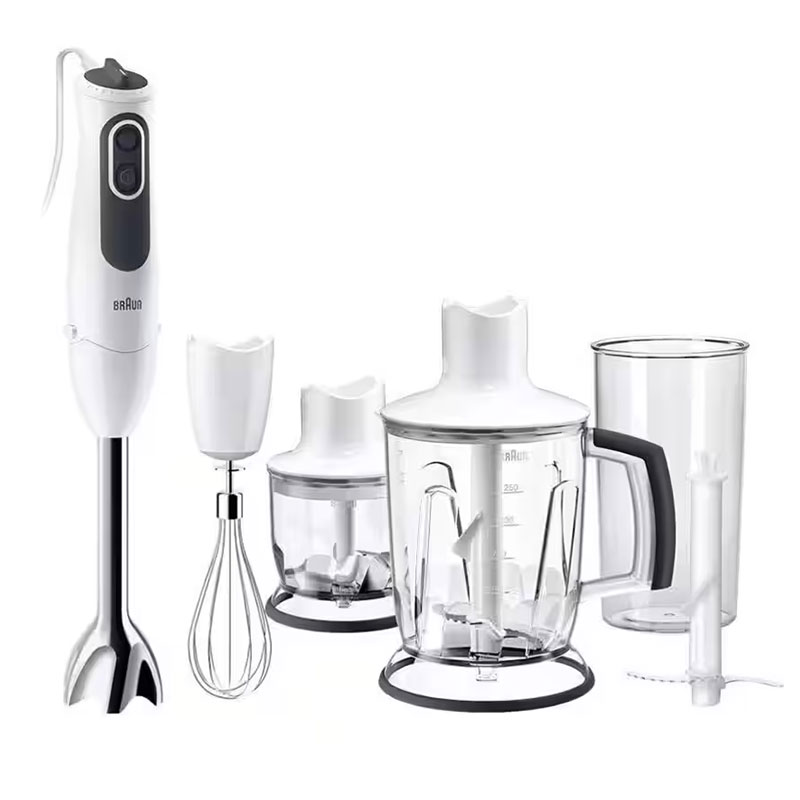 Mixeur plongeant 5 en1 BRAUN 1.25 Litres / 750W / Blanc, Photo boutique MyTek chez MyTek