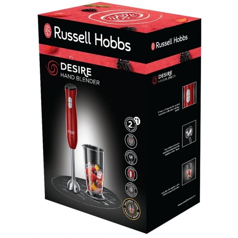 Mixeur Plongeant Desire RUSSELL HOBBS 24690-56 500W - Rouge - Image 4