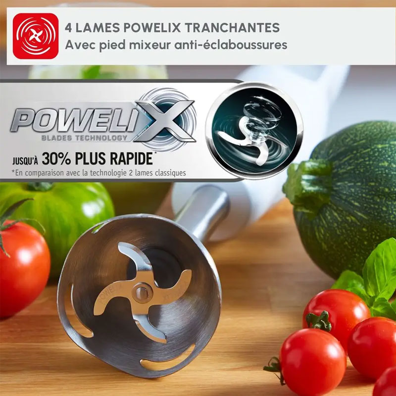 Mixeur Plongeant 3EN1 MOULINEX DD551110 600W - Blanc - Image 3