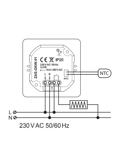 Module Thermostat Wi-Fi - Blanc - Image 4
