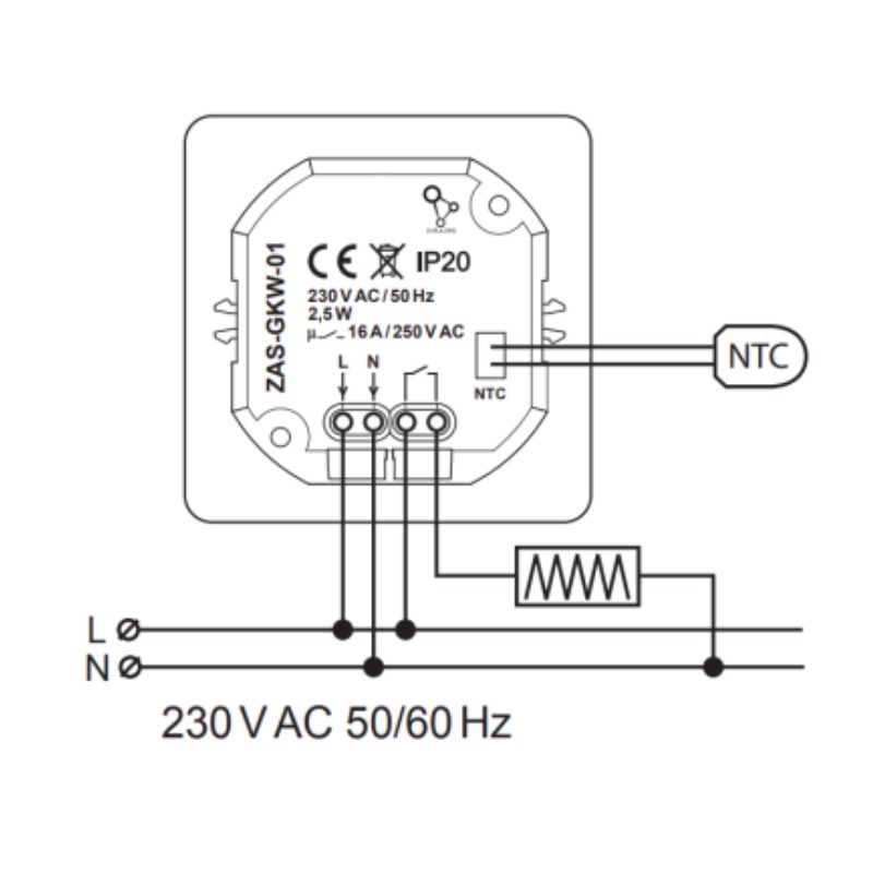 Module Thermostat Wi-Fi - Noir - Image 4