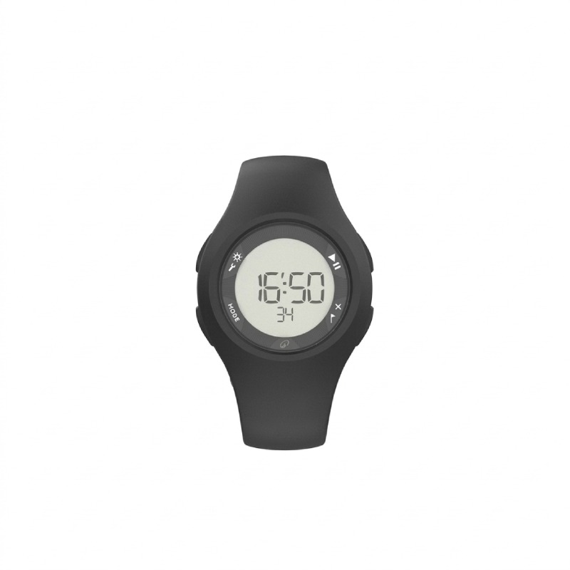 Montre Chronomètre de Course à Pied DECATHLON W200S - Noir