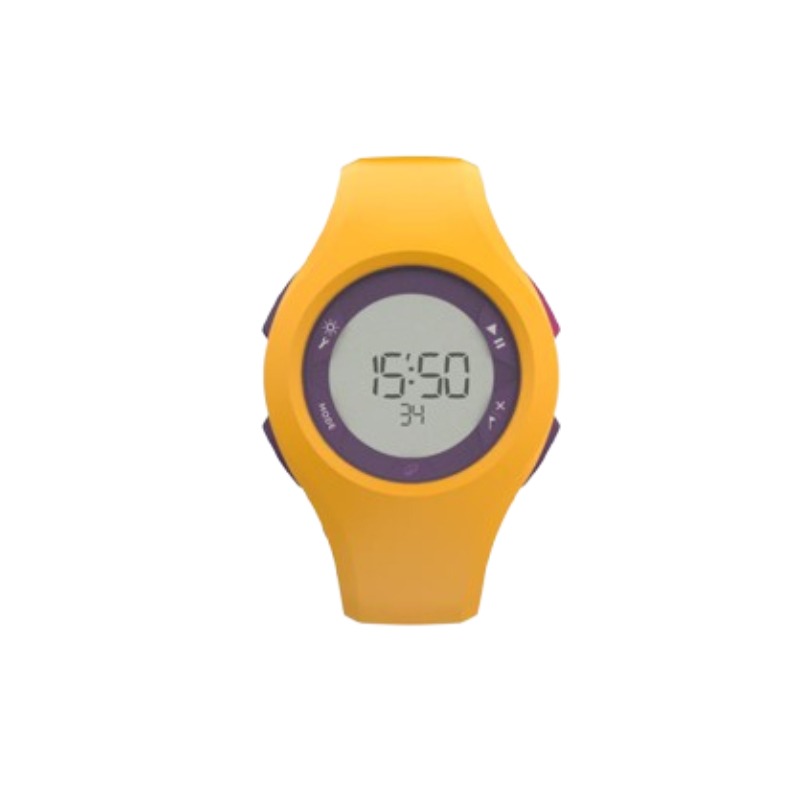 Montre Chronomètre DECATHLON W200M -Violet & Jaune