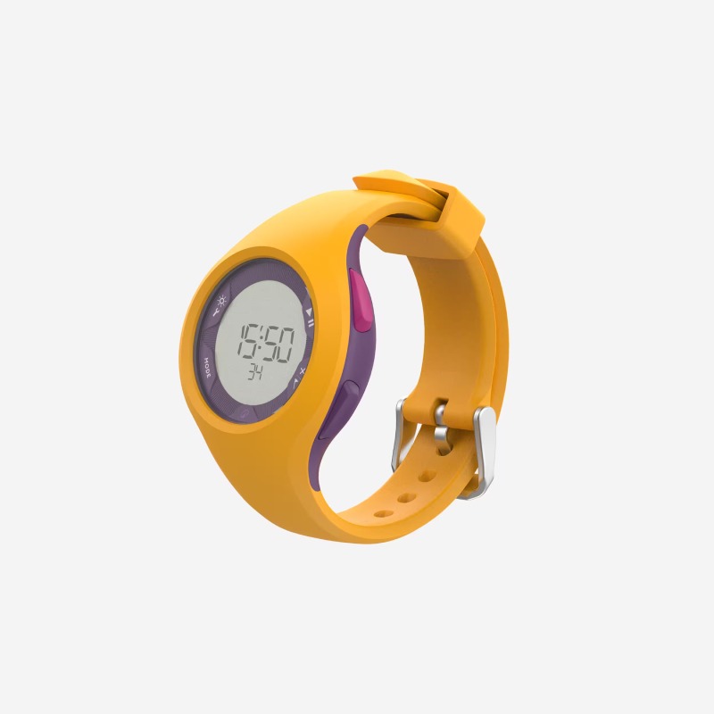 Montre Chronomètre DECATHLON W200M -Violet & Jaune - Image 2