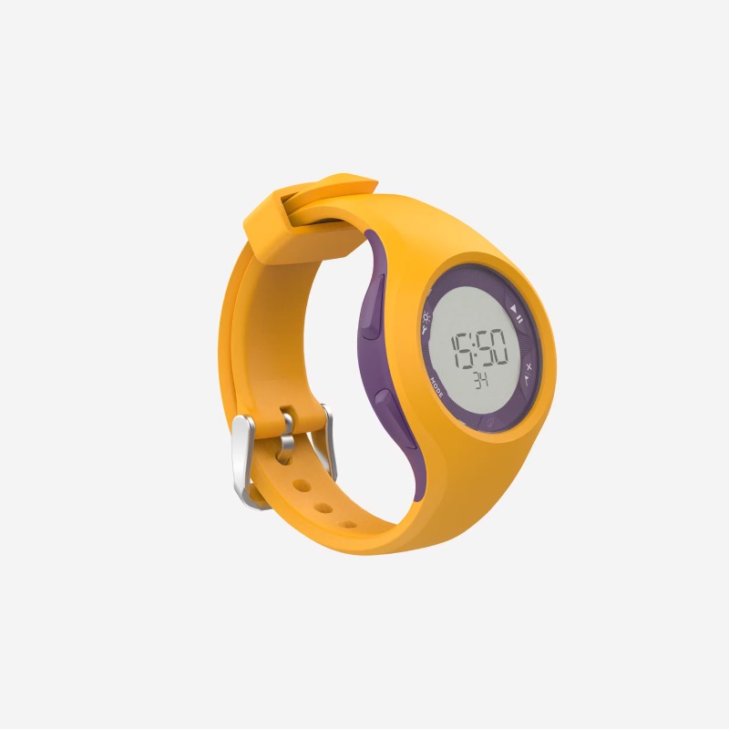 Montre Chronomètre DECATHLON W200M -Violet & Jaune - Image 4