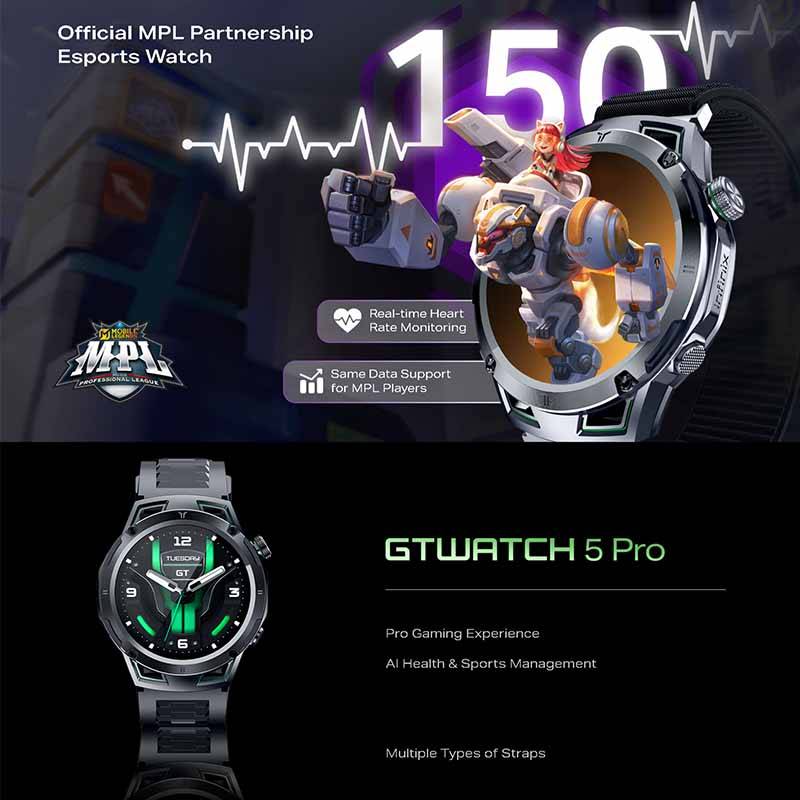 Montre Connectée Infinix GT Watch 5 Pro IP68 5ATM - Noir - Image 4