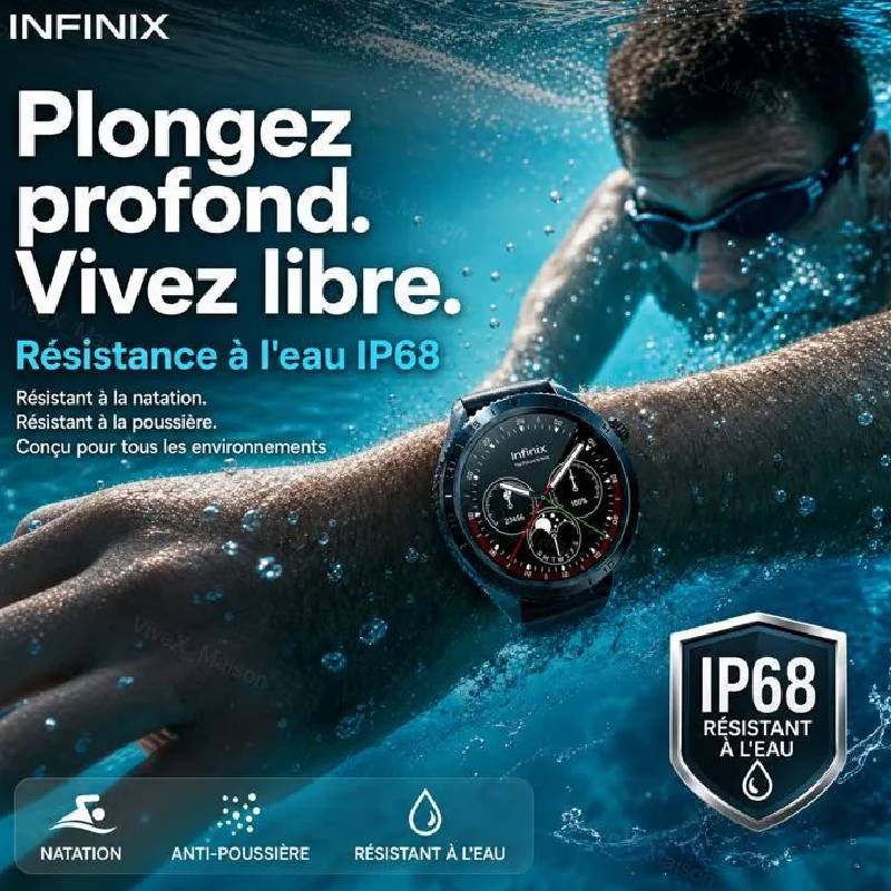 Montre Connectée INFINIX XWATCH N5 Pro - Black - Image 6