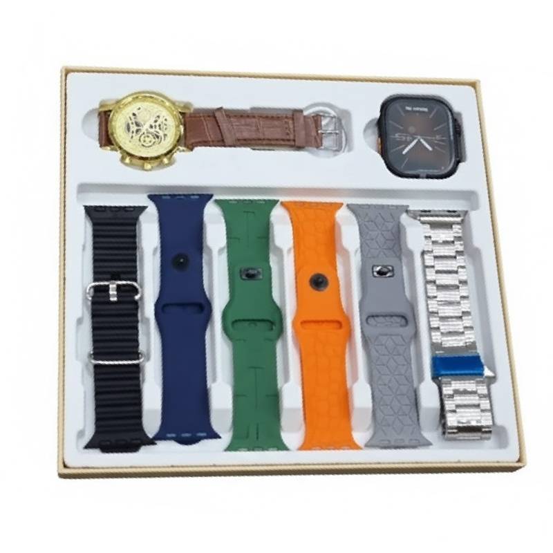 Montre Connectée JSYES M72 380 mAh Avec 6 Bracelets - Noir