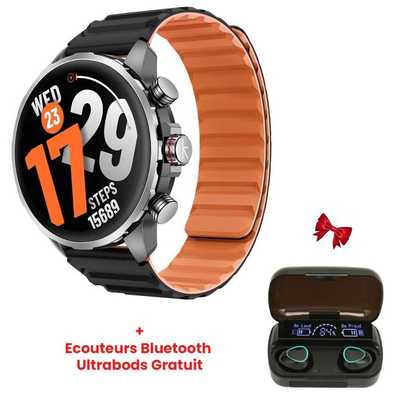 Montre Connectée KIESLEC Calling Watch KR 3 Steel -Noir