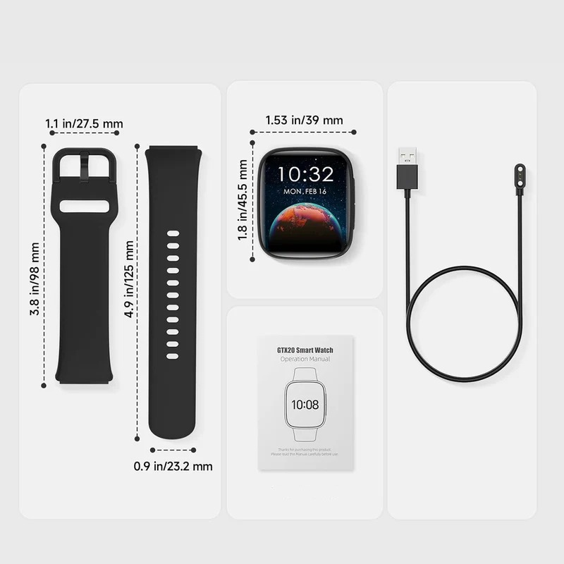 Montre Connectée Maxwell SW20 AMOLED GTX20- Noir - Image 4
