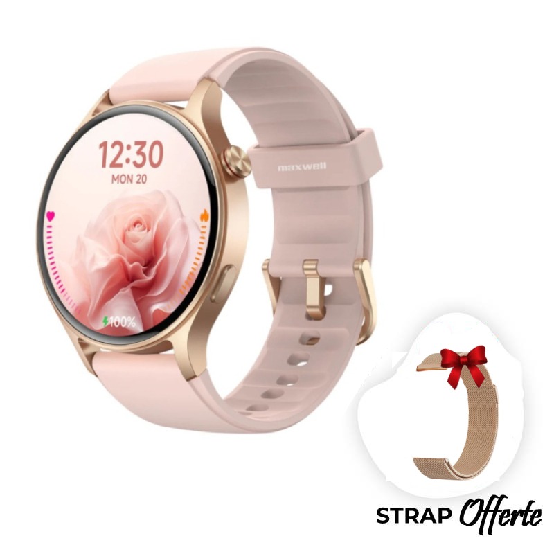 Montre Connectée  Maxwell SWR1 AMOLED AR01-Rose