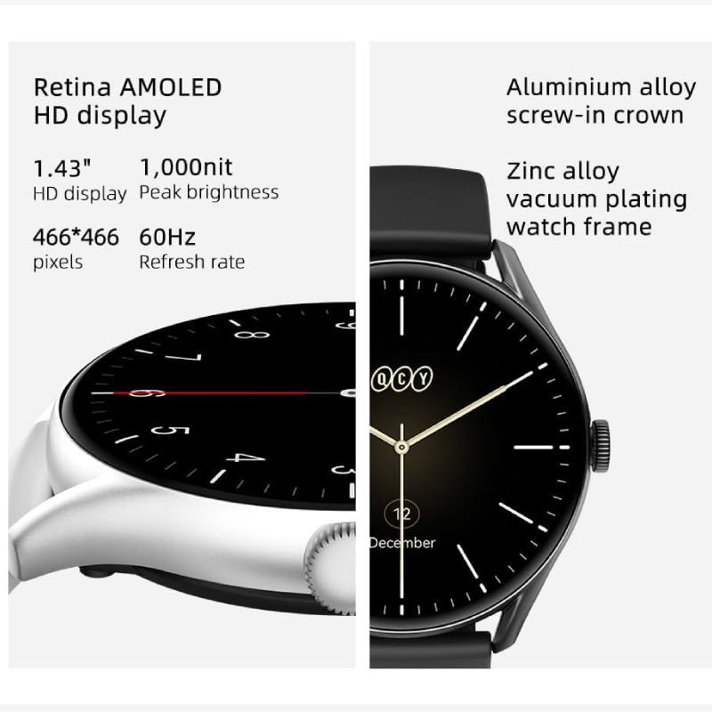 Montre Connectée QCY GT - Noir - Image 3