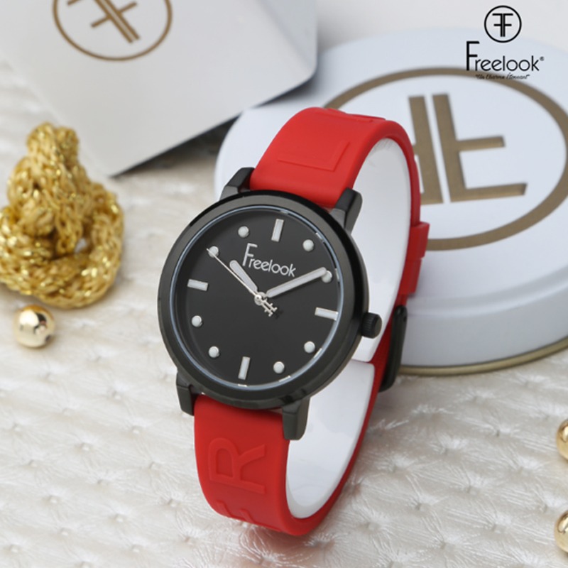 Montre Pour Femme FREE LOOK FL-1-10158-4 - Rouge & Noir - Image 3