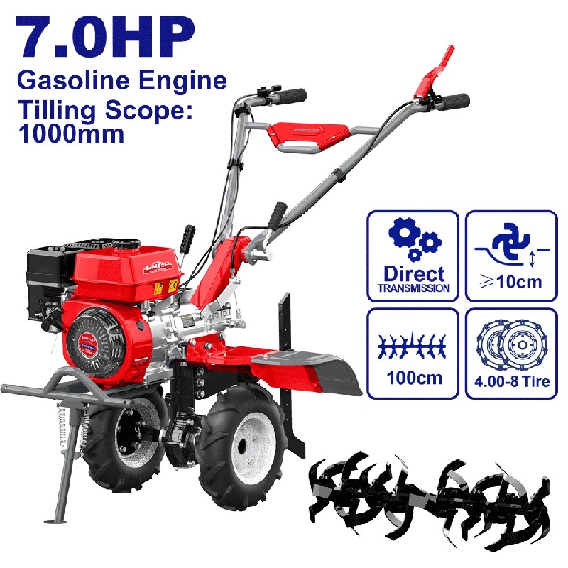 Motobineuse diesel 7cv EMTOP ETLR1002