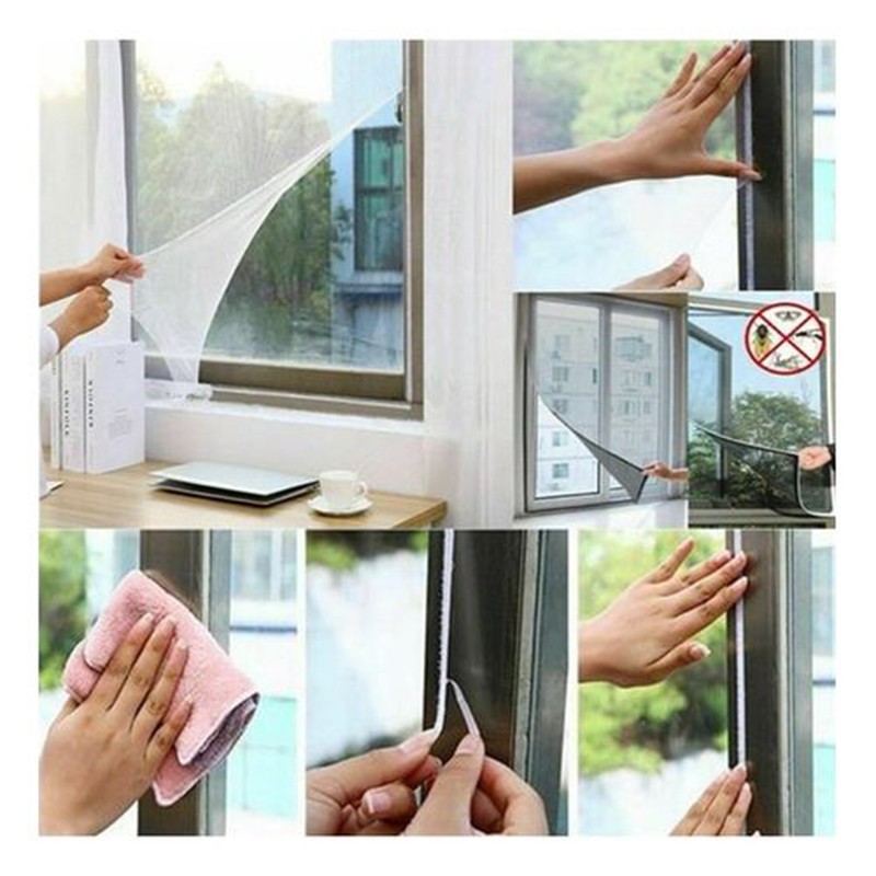 Moustiquaire fenêtre BOSS TAPE prêt à poser avec scratch 125X150 cm - Image 4