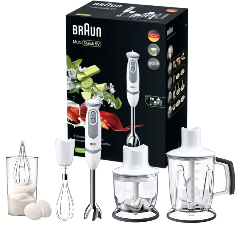 Mixeur Plongeant BRAUN MQ5245 MultiQuick 5 Vario - Blanc