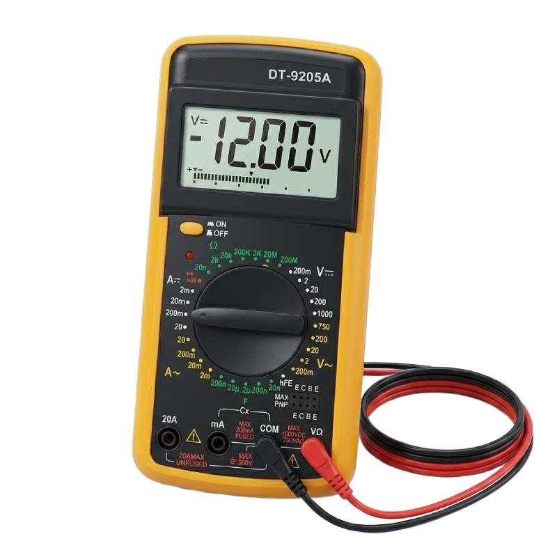 Multimètre Numérique DT-9205A Haute Précision - Noir
