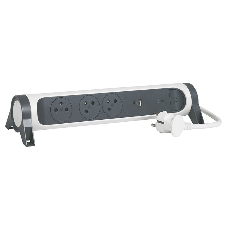 Multiprise LEGRAND 3*2P+T Parafoudre USB A+C 1.5M - Image 4