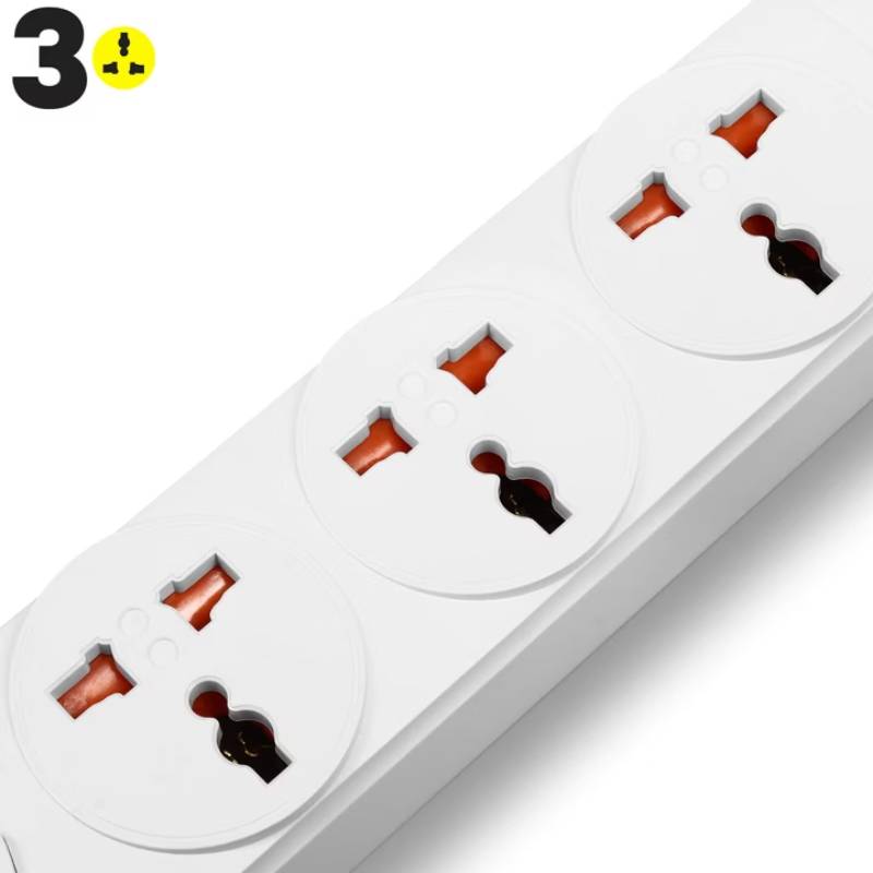 Multiprises INKAX BKL-01 3P + 4USB 250V 10A - Blanc - Image 4