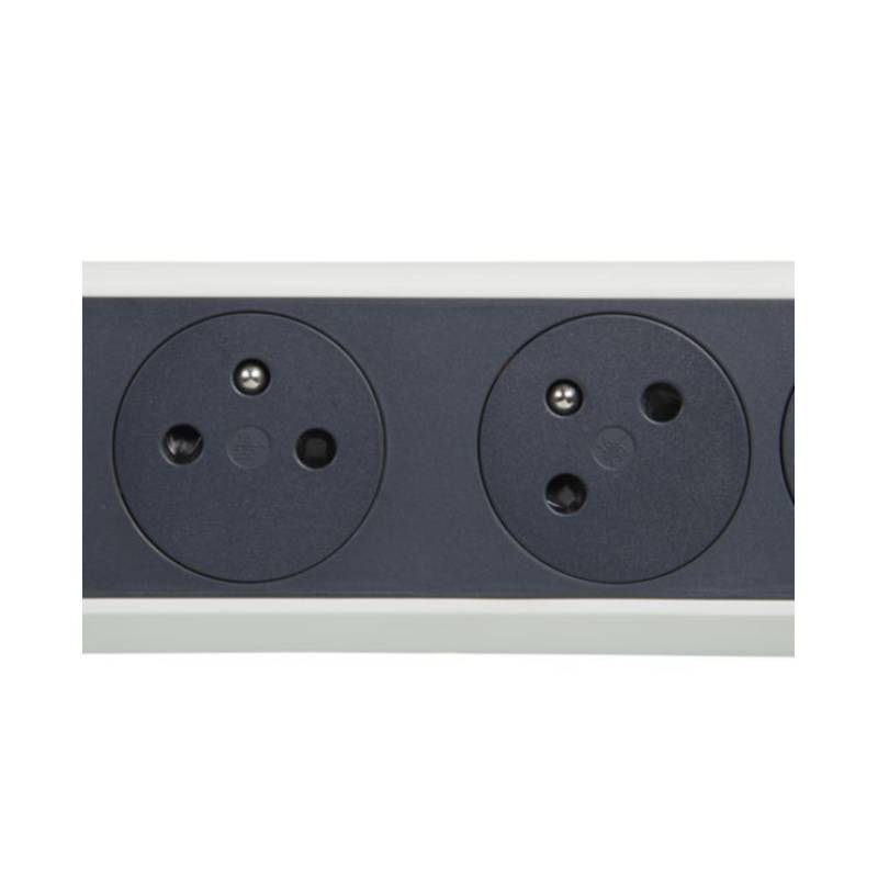 Multiprises LEGRAND 3 Prises 2P+T 1.5M - Blanc & Gris Foncé - Image 2