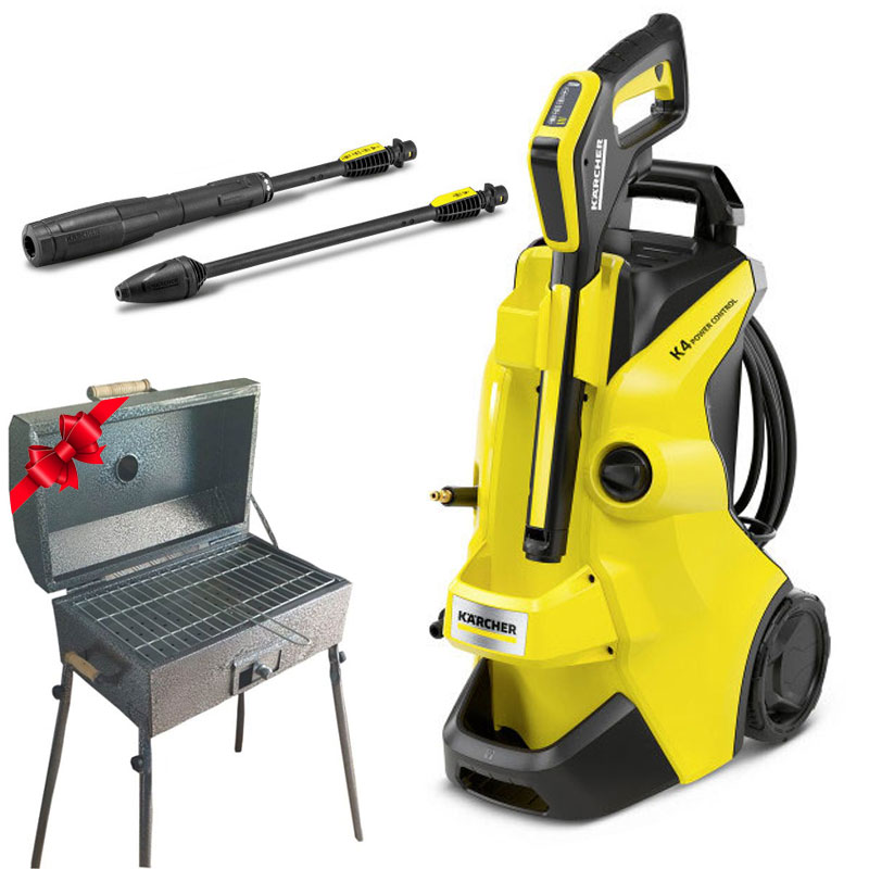 Kärcher K 4 POWER CONTROL Nettoyeur haute pression Droit Electrique 420 l/h Noir, Jaune, Photo boutique MyTek chez MyTek
