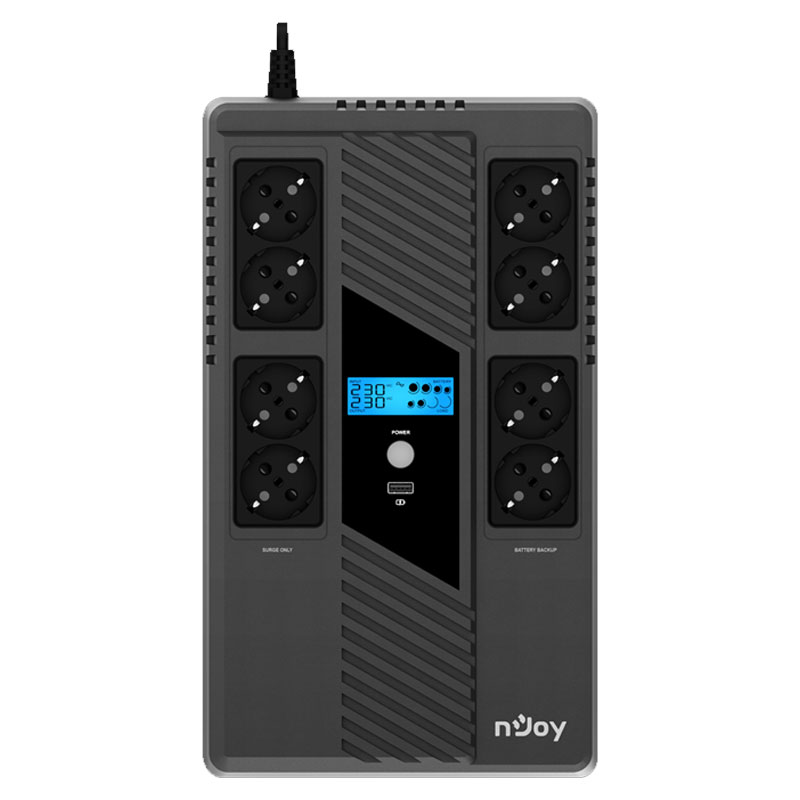 Onduleur NJOY Token 800 IN-LINE 8 Prises