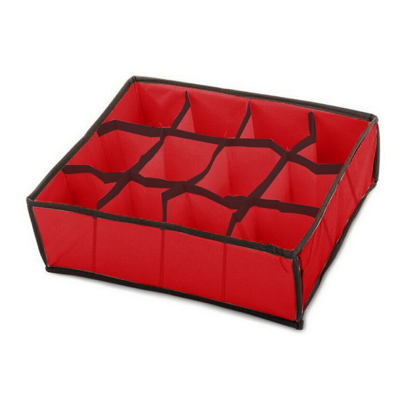 Organisateur De Rangement avec 12 Tiroir - Rouge