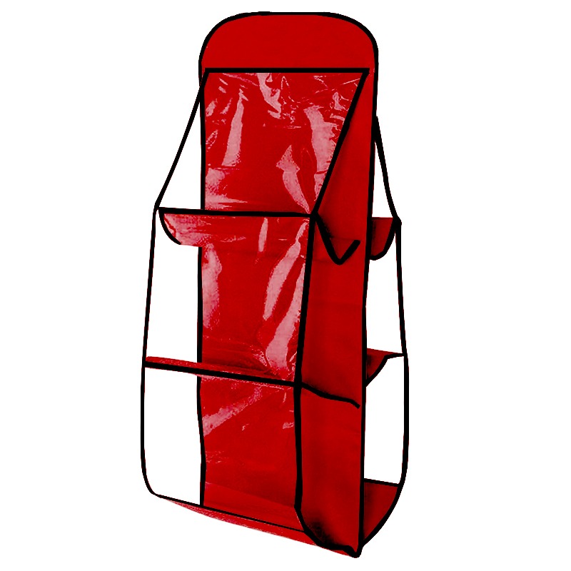 Organisateur Suspendu Double Face Pour Sac à Main - Rouge Vive