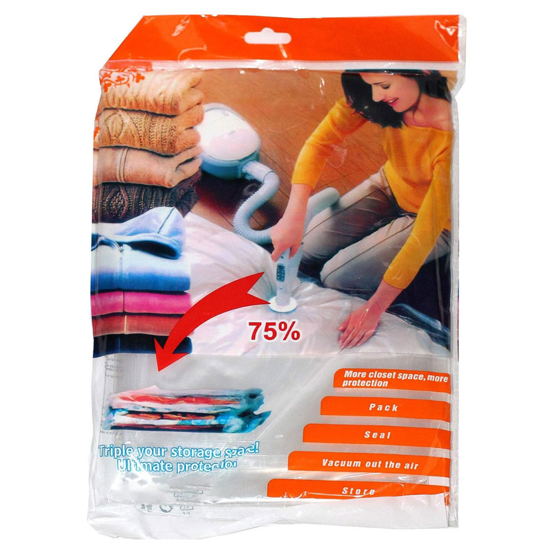 Pack de 10x Sacs de Rangement Sous Vide Pour Vêtements 50x60cm