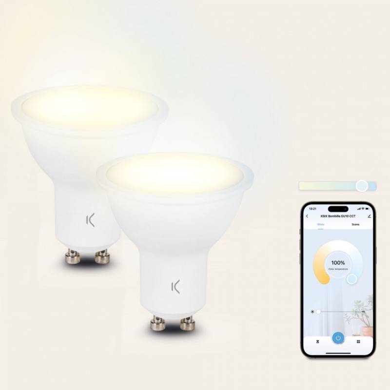 PACK 2 AMPOULES SMART LED KSIX BXBULBGU22 - Blanc - Image 2