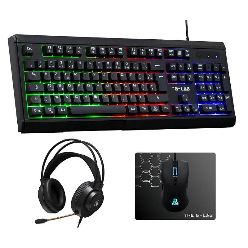 PACK 4 en 1 G-Lab Barium EX RGB - Noir