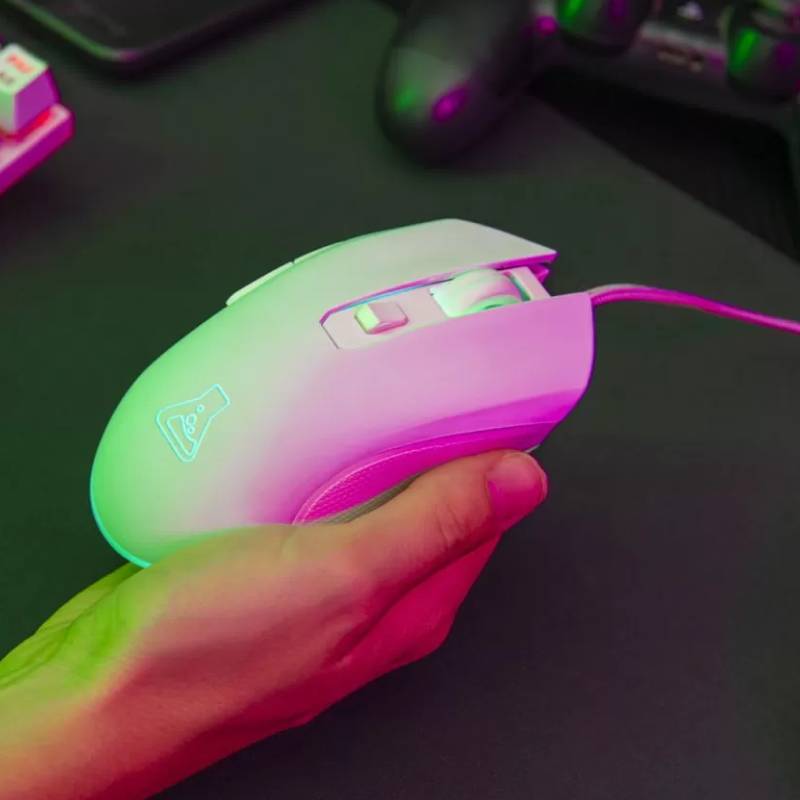 Ensemble Clavier Souris Gaming G-Lab Combo HYDROGEN 2 en 1 - Blanc - Image 4