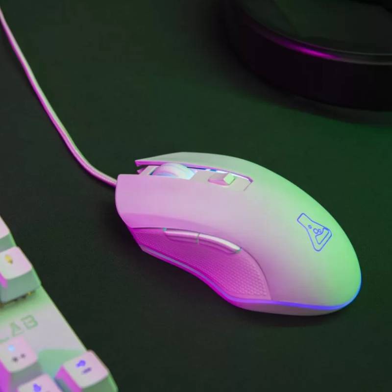 Ensemble Clavier Souris Gaming G-Lab Combo HYDROGEN 2 en 1 - Blanc - Image 3