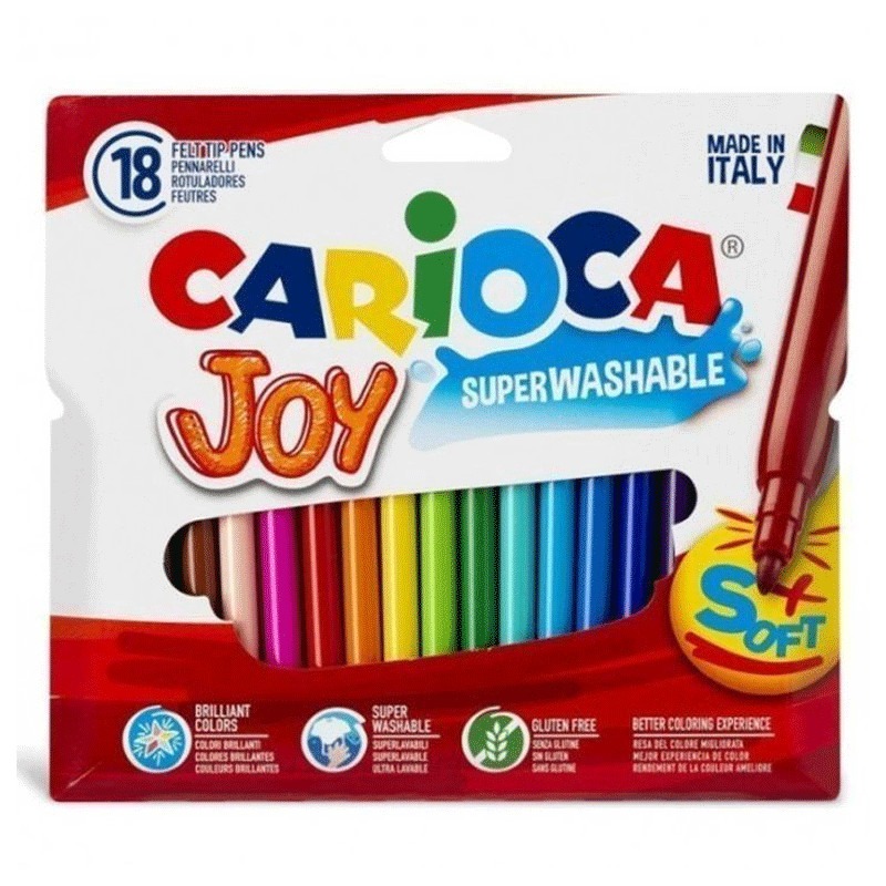 Pack De 10 Feutres CARIOCA Joy Multicolore