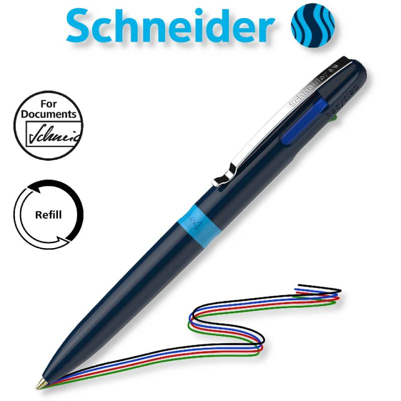 Pack de 10 Stylos à Bille SCHNEIDER Pen Take 4 - Bleu  - Image 4