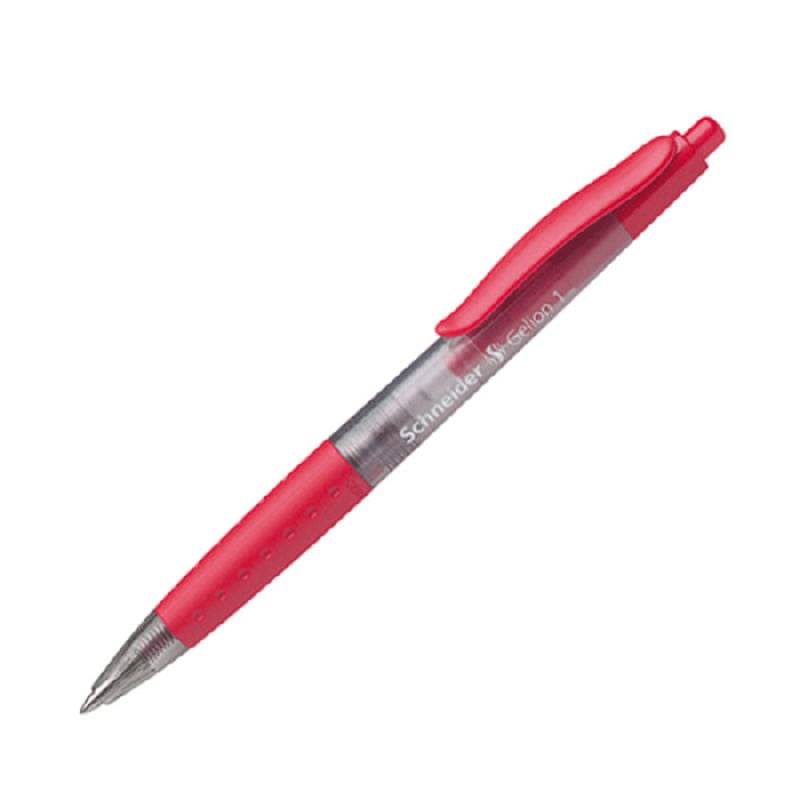 Pack de 10 Stylos à Bille SCHNIEDER Gelion 1 - Rouge - Image 2