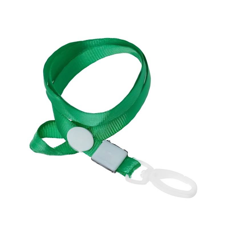 pack de 100 Cordons Satin à Pince Plastique 15mm/85cm Vert