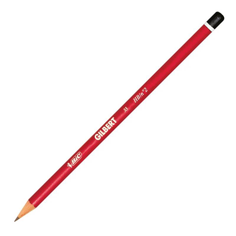 Pack de 12 Crayons BIC Gilbert 33 HB - Noir - Image 3