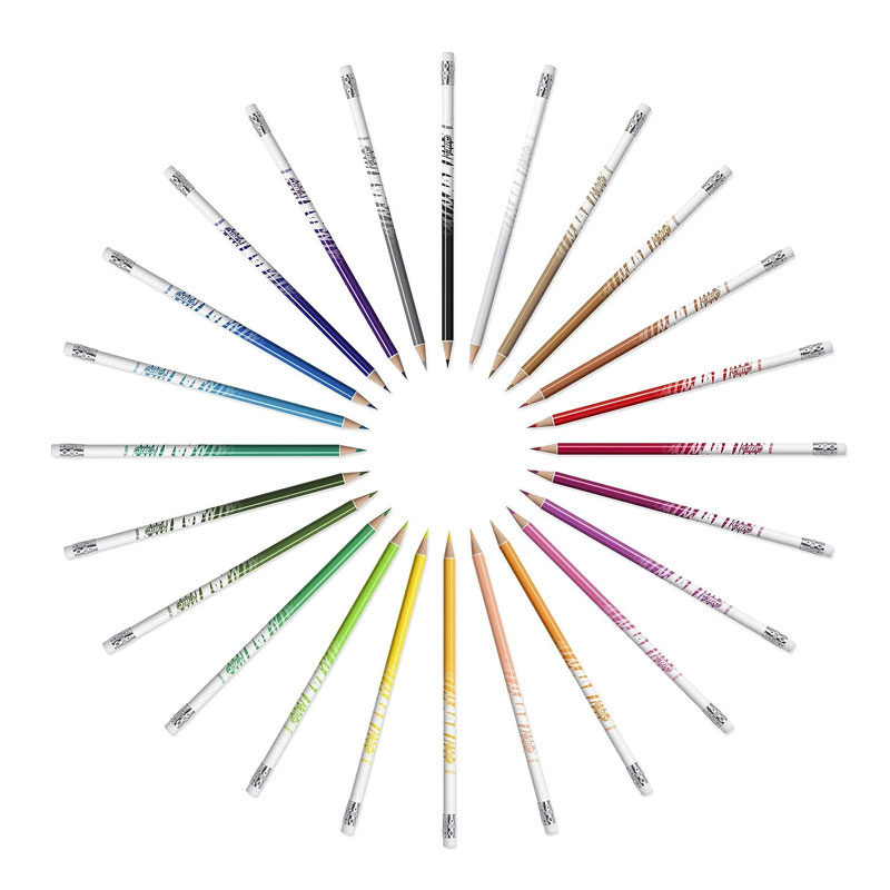 Pack de 12 Crayons Couleurs BIC Kids Evolution Illusion Avec Gomme - Image 4