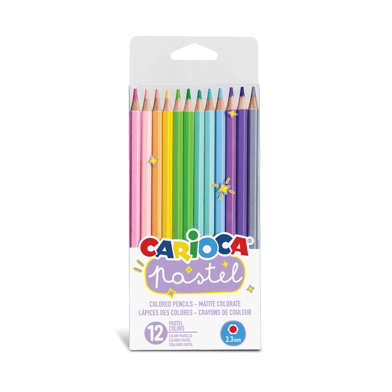 Pack de 12 Crayons de Couleur CARIOCA