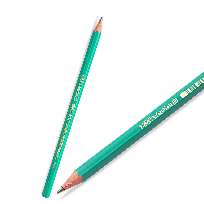 Pack de 12 Crayons BIC Evolution Ecolutions - Noir - Image 2
