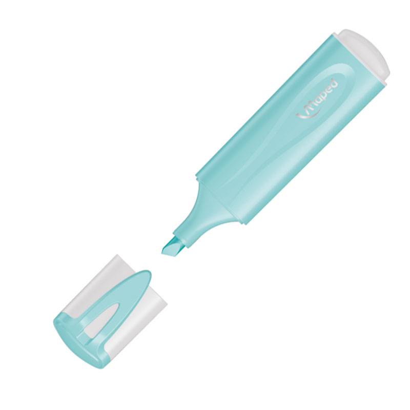 Pack de 12 Marqueurs MAPED fluo pastel - Bleu - Image 2