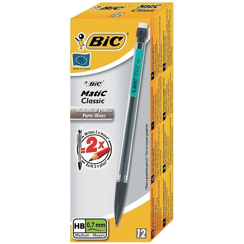 Pack de 12 Portes Mines BIC Classic 0.7 mm - 604596