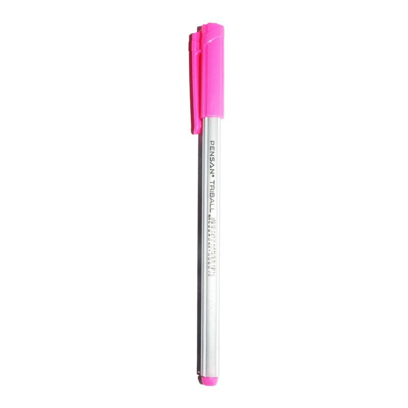 Pack de 12 Stylos à Bille PENSAN Triball - Rose - Image 2