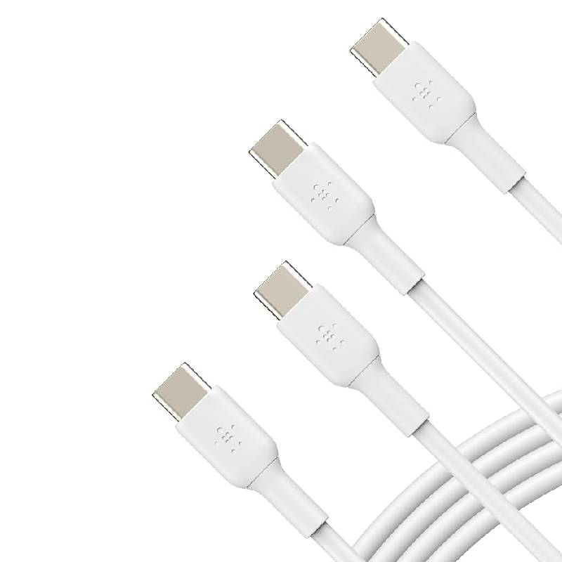 Pack de 2 Câble chargeur Belkin BOOST Charge USB‑C vers USB‑C 1m