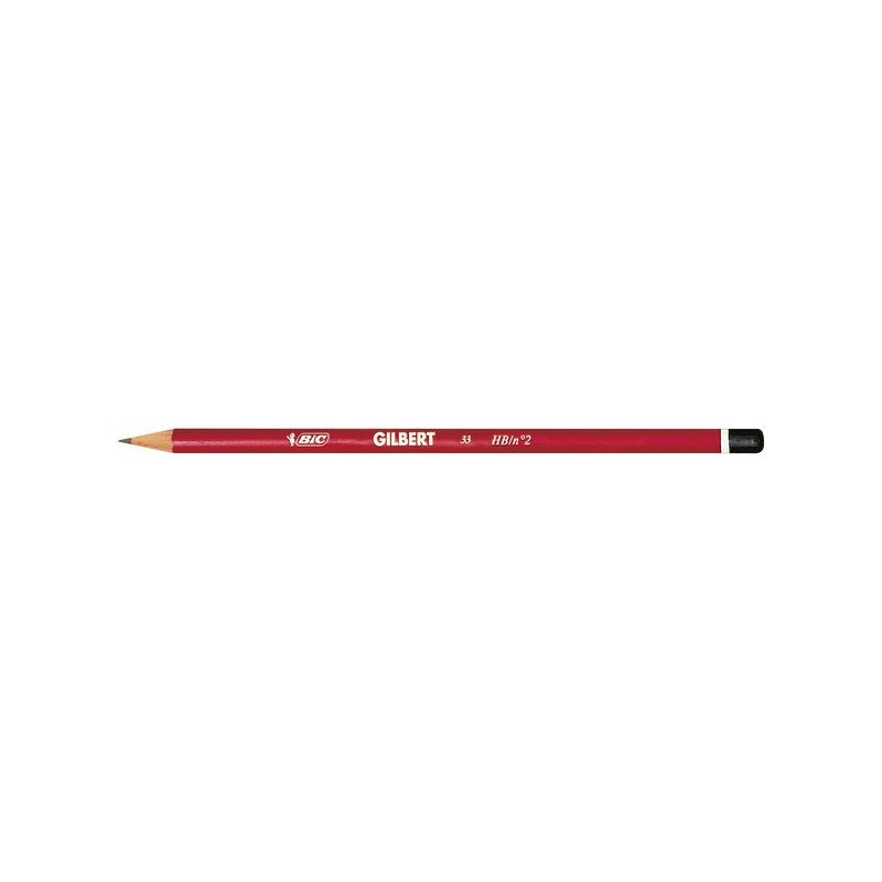 Pack de 2 crayons graphite Bic en bois Gilbert - Noir  - Image 3