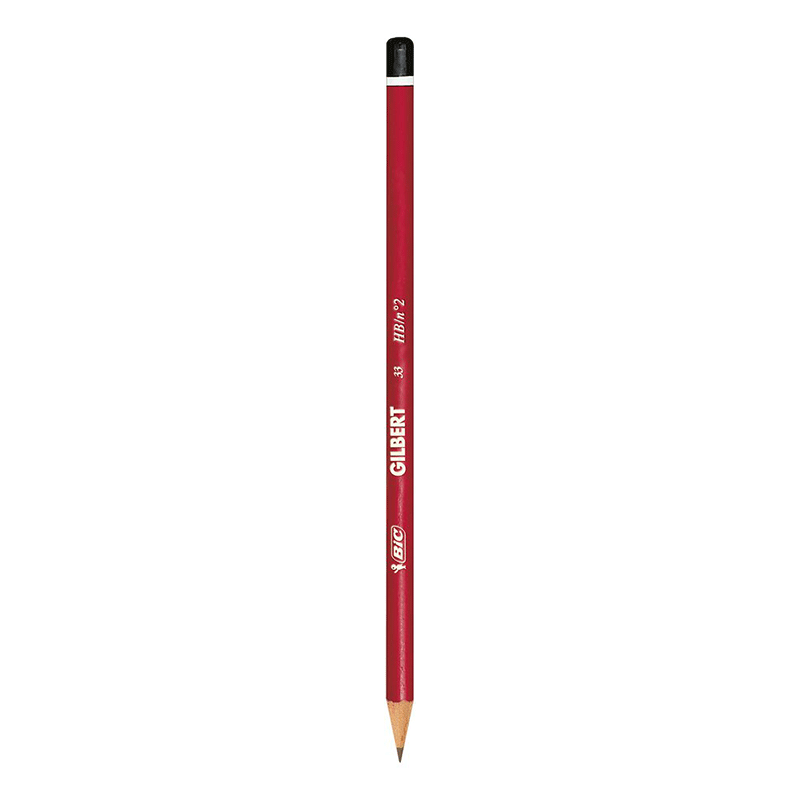 Pack de 2 crayons graphite Bic en bois Gilbert - Noir  - Image 2