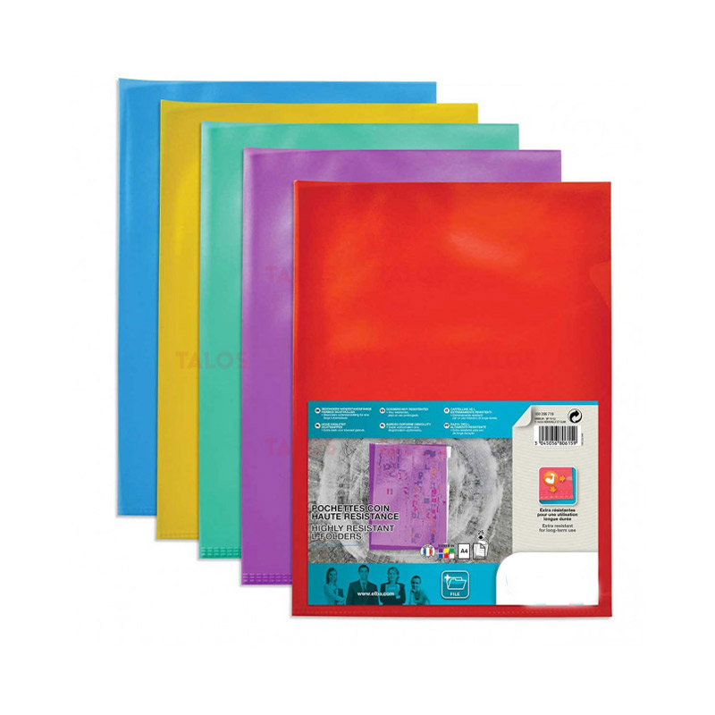 Pack de 20 Pochettes Coin 120 MIC Jaune - (71258)